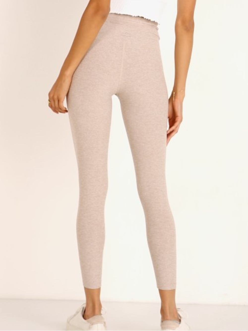 #778 NWT Beyond Yoga Spacedye Leisure High Waisted Leggings Sand Swept Heath - Picture 1 of 8